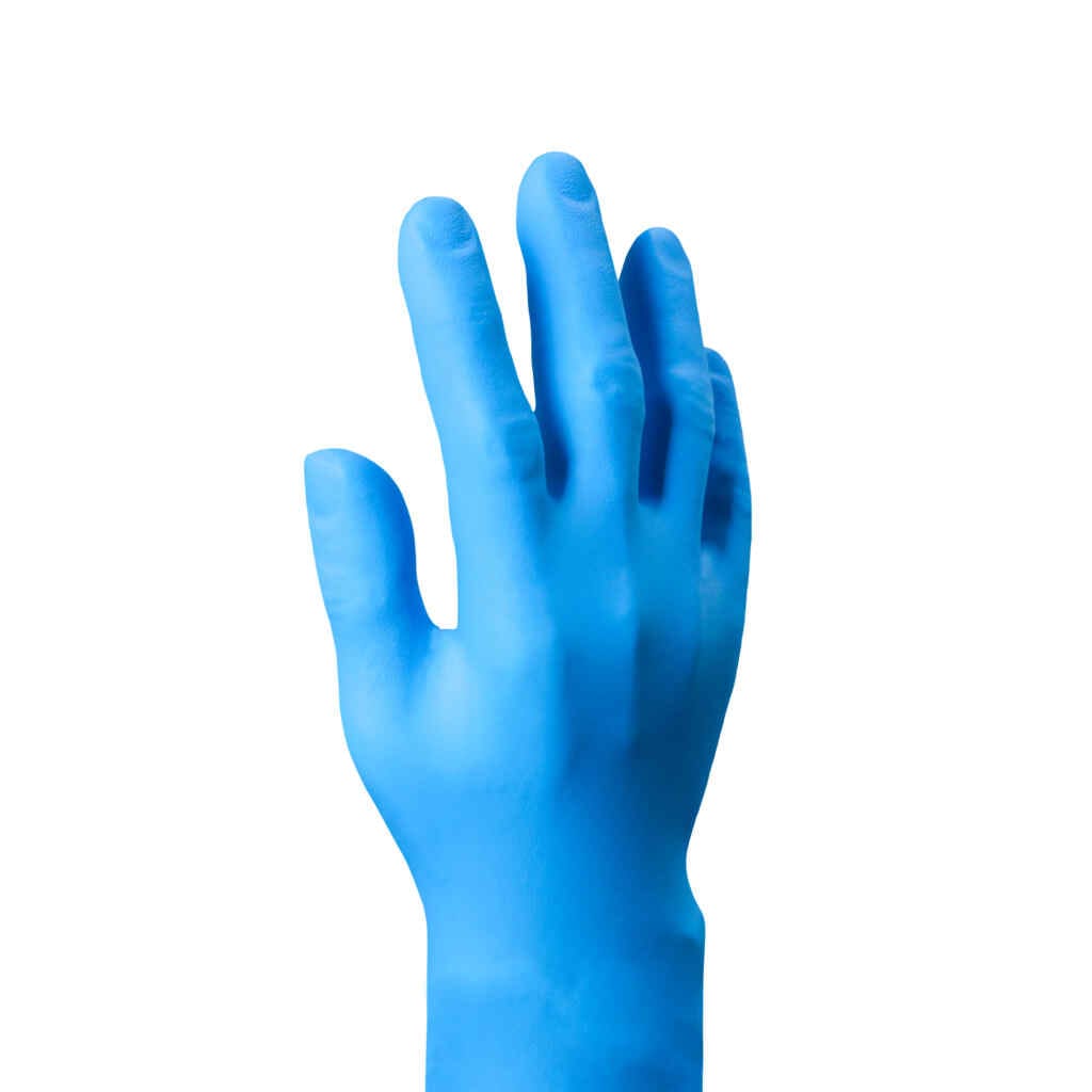 Robust Plus – Long Cuff Blue Nitrile Powder Free  – 10 x 100 Gloves