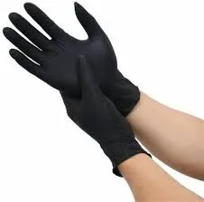 Black Powder Free Nitrile Gloves