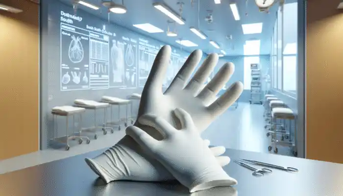 Sterile Gloves in South Ockenden: Close-up of sterile gloves in a South Ockenden clinic, symbolizing safety and hygiene in healthcare.
