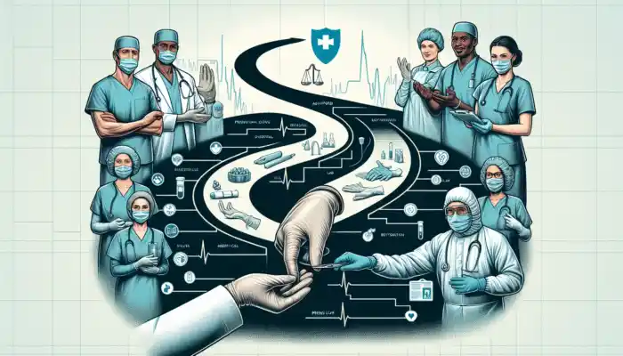 Sterile Gloves Supplier in Ashford: Timeline of Sterile Gloves Supplier in Ashford's growth, milestones, and healthcare professionals using premium gloves.