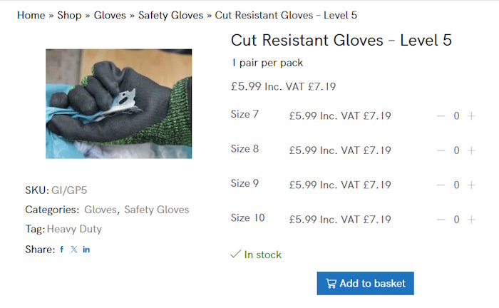 Safety Gloves in Woking