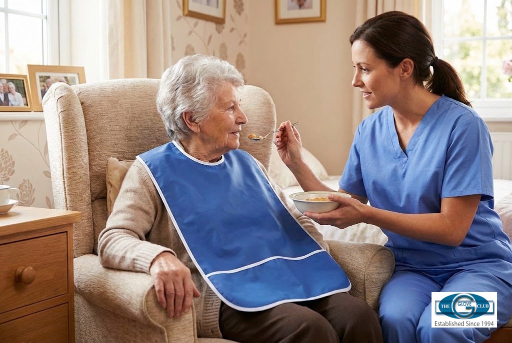 Reusable Patient Bib for Care Homes