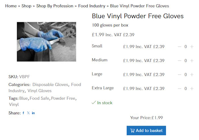 Vinyl Gloves in Preston